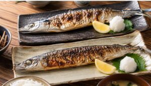 秋刀魚とカマスの焼き魚