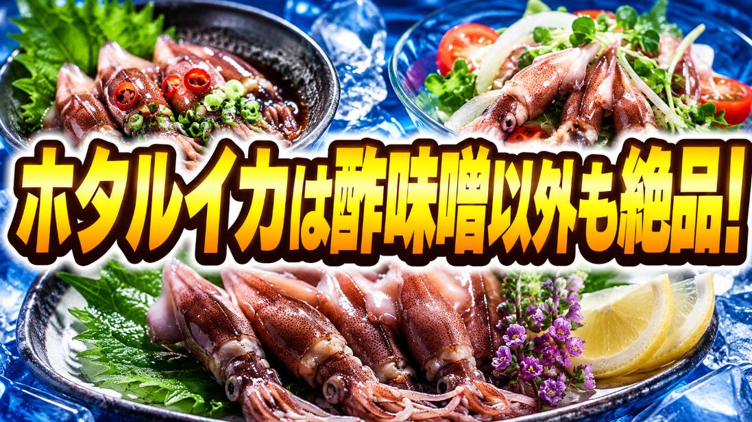 ホタルイカは酢味噌以外でもおいしい!おすすめの食べ方と簡単アレンジを紹介