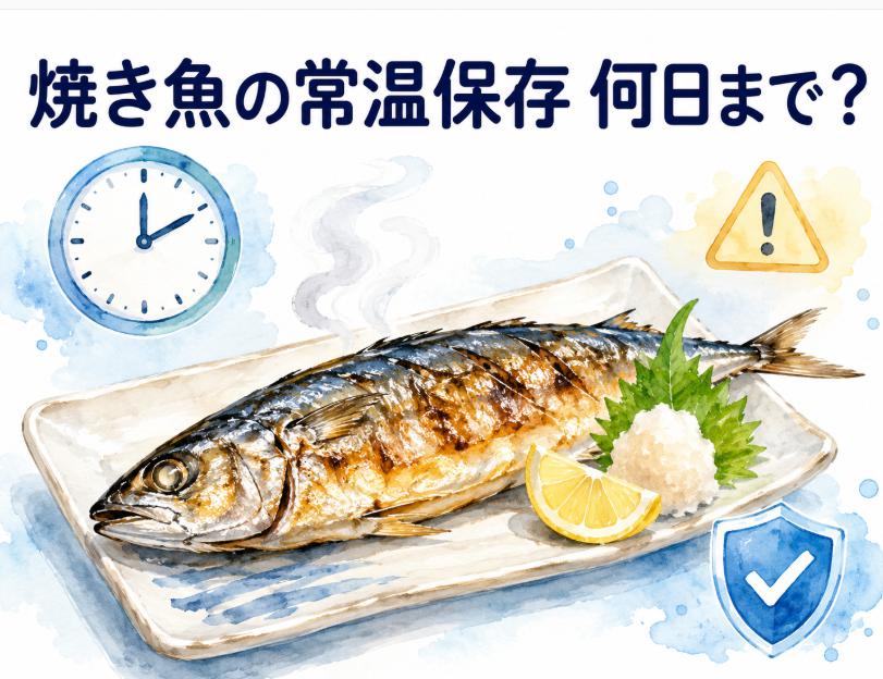 焼き魚の常温保存は何日まで大丈夫?日持ちさせるコツと安全な保存方法
